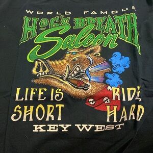 Mens T Shirt Size XL Biker Motorcycle Hogs Breath Saloon Key West Florida